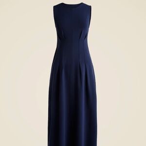 J Crew midi dress in stretch twill